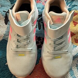 Adidas Light Blue and Pink Sneakers